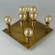 60s 70s ceiling lamp Sölken Leuchten Germany in brass