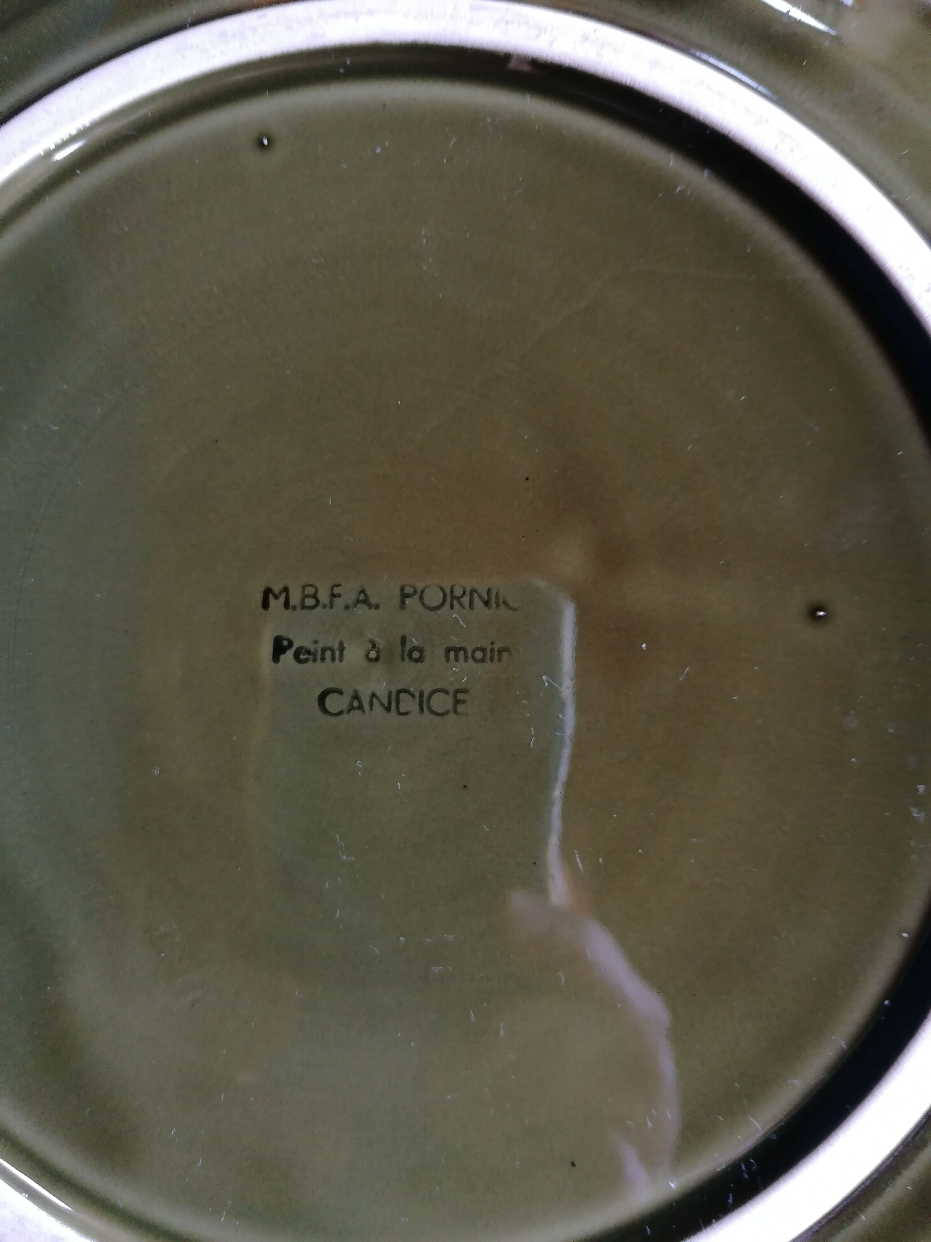 Pornic pottery cheese dish