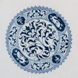 8 assiettes plates Salins Terre de Fer modèle François Ier