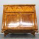Armoire ancienne des années 1930 avec coin bureau en noyer, Tchécoslovaquie