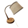 Temde Leuchten desk lamp with a gooseneck in teak, 1960s design.