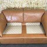 Sofa 2 seater leather sofa niels bendtsen lotus for n. eilersen danish design