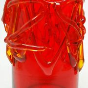 Vase, modernism, glass, designed by J. Słuczan-Orkusz, Poland, 1970s