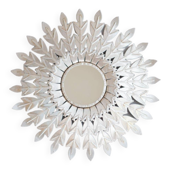 Spanish silver sun mirror from the 70s