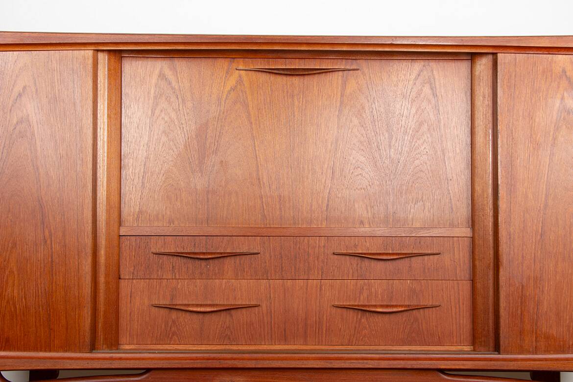 Sideboard, Danish teak Highboard, Ærthoj Jensen and Mølholm Herning 1960