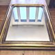 Old large Louis Phillipe mirror, gilded with gold leaf - Emilien"