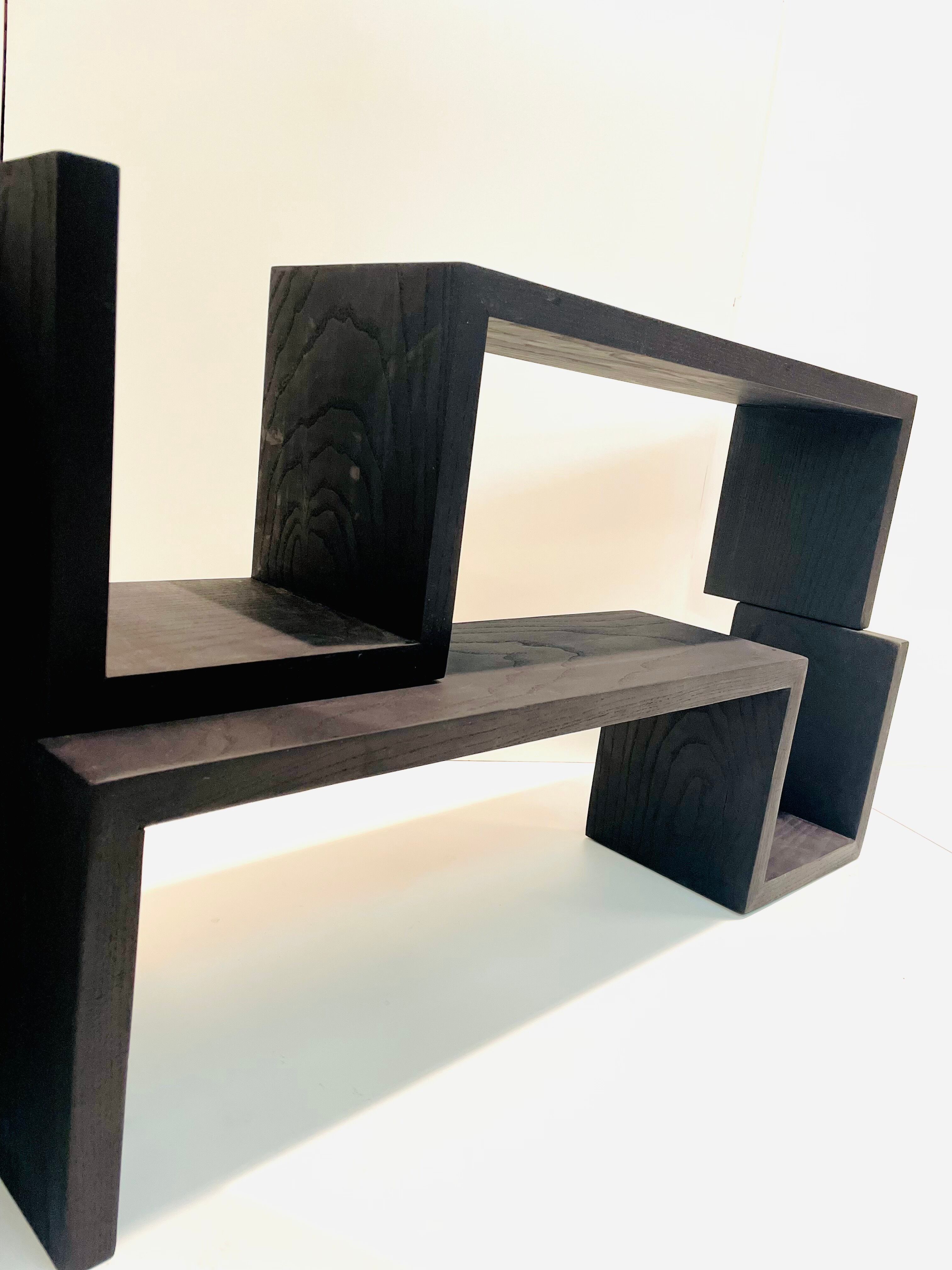 Solid wood wall shelves