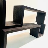 Solid wood wall shelves