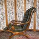 Vintage leather Chesterfield armchair