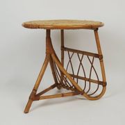 Rattan magazine table