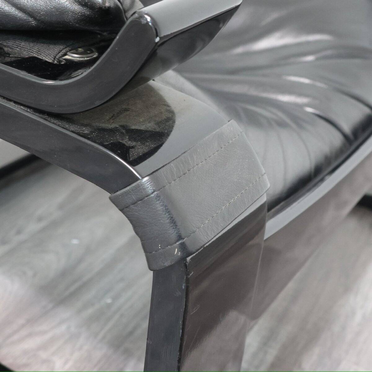 Leather Armchair by Åke Fribytter for Nelo Möbel, Sweden, 1970s