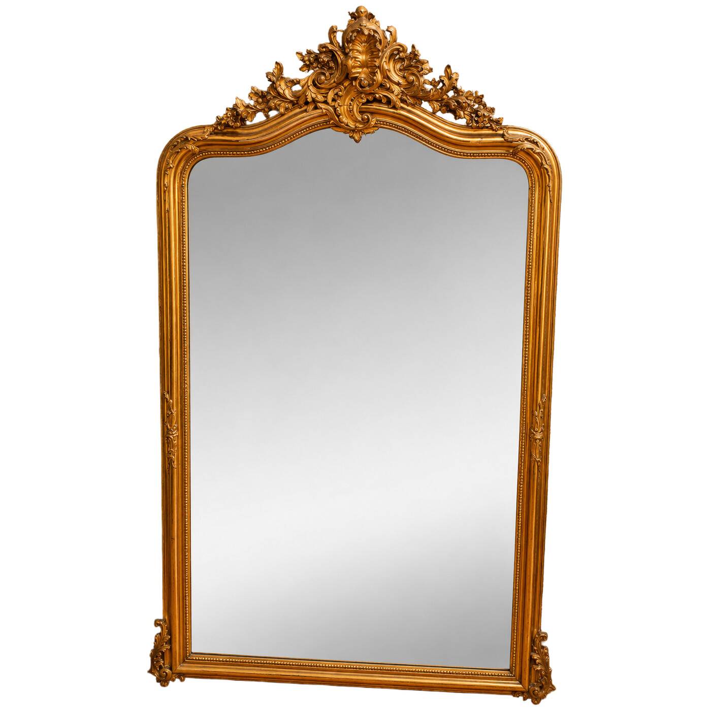 Large Louis XV style fireplace mirror