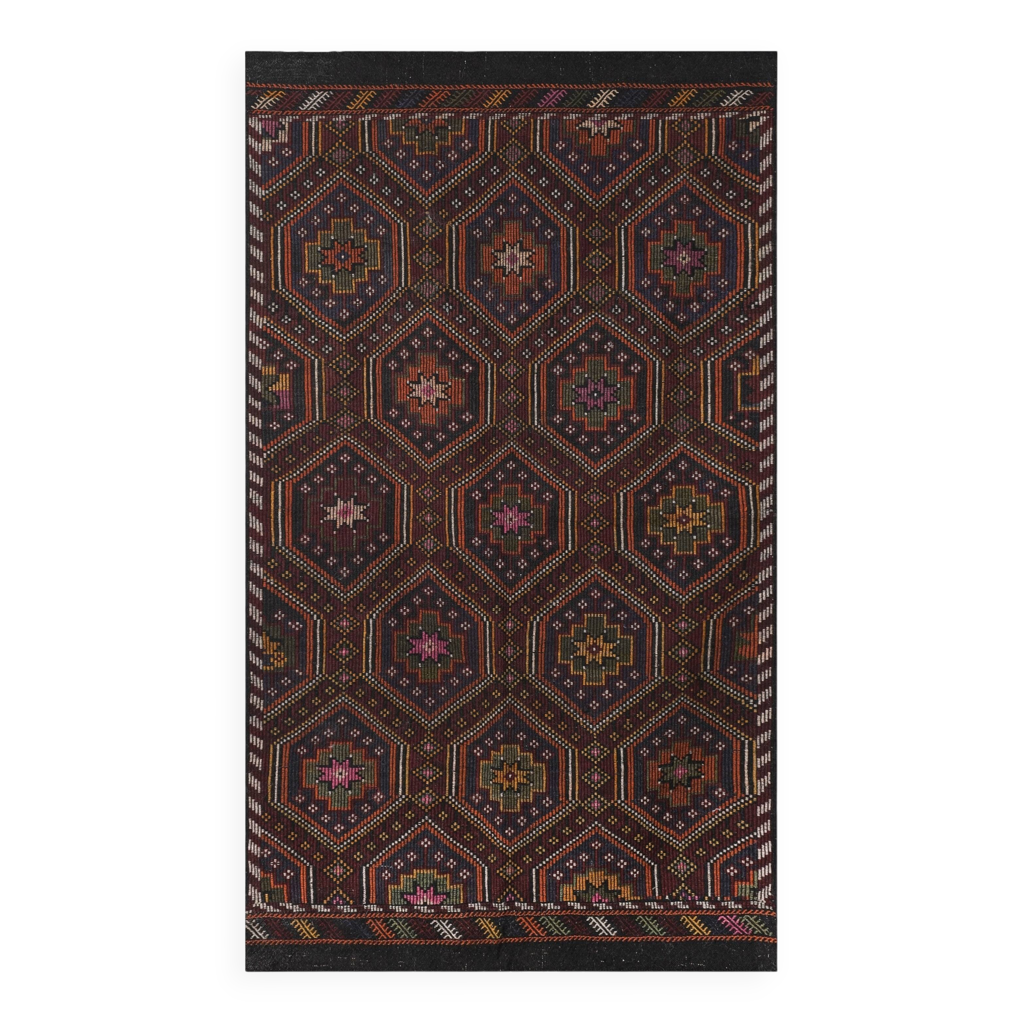 Vintage Turkish Oushak Rug Handwoven 174x297 cm