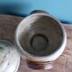 Covered sugar bowl in Puisaye stoneware signed Jean-Pierre Prud'homme