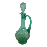 green glass carafe