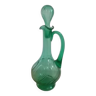 carafe en verre verte