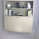 Wall-mounted bookcase display cabinet