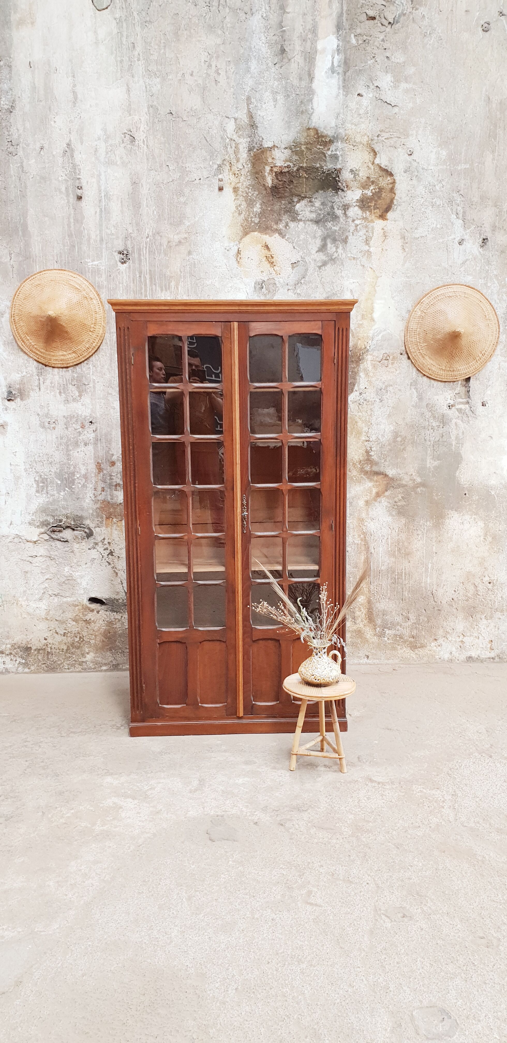 Vintage glass library