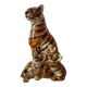 Ceramic sculpture tiger Modern Art Capodimonte