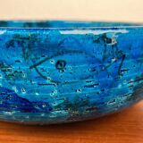 Bowl in the shape of a fish, modern fish from the mid-century by Aldo Londi for Bitossi, Italy, 1960s.