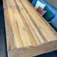 Table 350 x 100 cm chene and metal legs