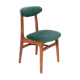 Green velvet Mid-Century chair designed by Rajmund Hałas, Poland, 1960s.