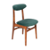 Green velvet Mid-Century chair designed by Rajmund Hałas, Poland, 1960s.