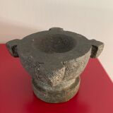 Ashtray, Lava stone mortar carved in the mass / 60s