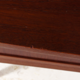 Vintage Danish retro office desk in 60s teak