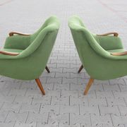 Sofa Orange organic Danish 50s/60s