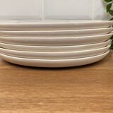 Set of 6 earthenware fondue plates