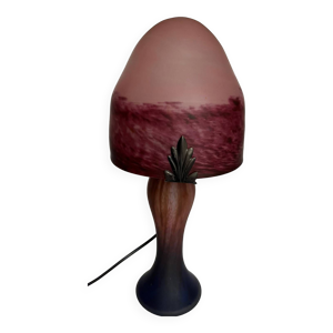 Lampe champignon en verre