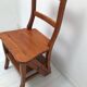Vintage library stepladder chair
