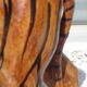 Genuine leather animal, tiger measuring 58 cm.