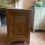 Antique Art Deco walnut sideboard