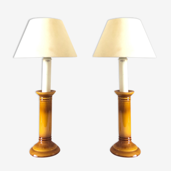 Pair of lamp made French vintage Kostka.