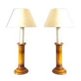 Pair of lamp made French vintage Kostka.