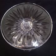 12 Art Deco wine glasses in cut crystal (in the style of Marignane Baccarat)
