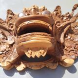 Balinese mask carved from solid wood – Barong spirit