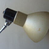 Desk lamp, workshop, khaki metal, 1960s