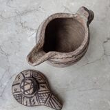 Berber earthenwear milk jug