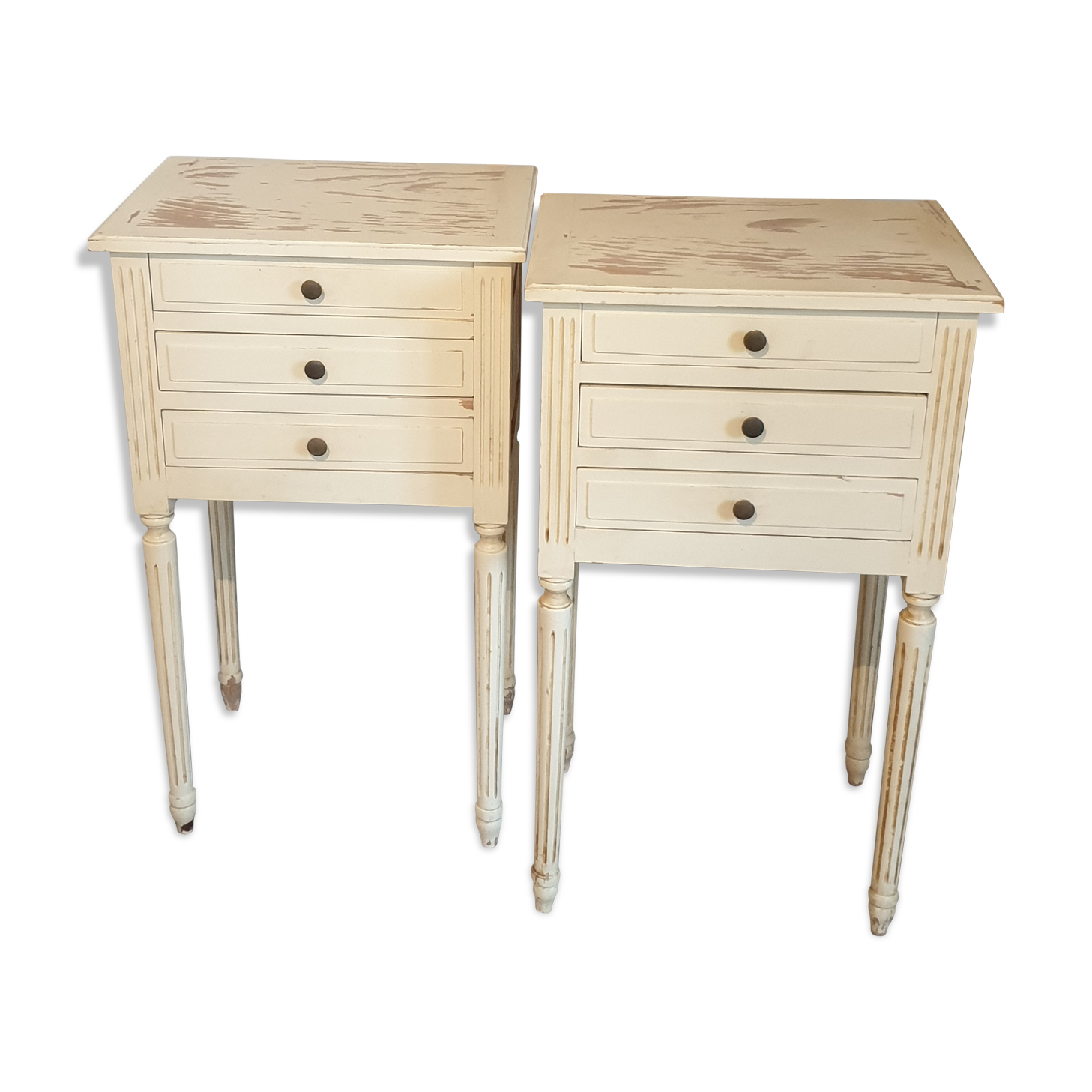 Pair of Louis XVI-style bedside tables