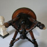 Napoleon III beech piano stool