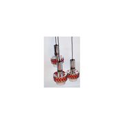 Large chandelier seventies 3 suspended lamps