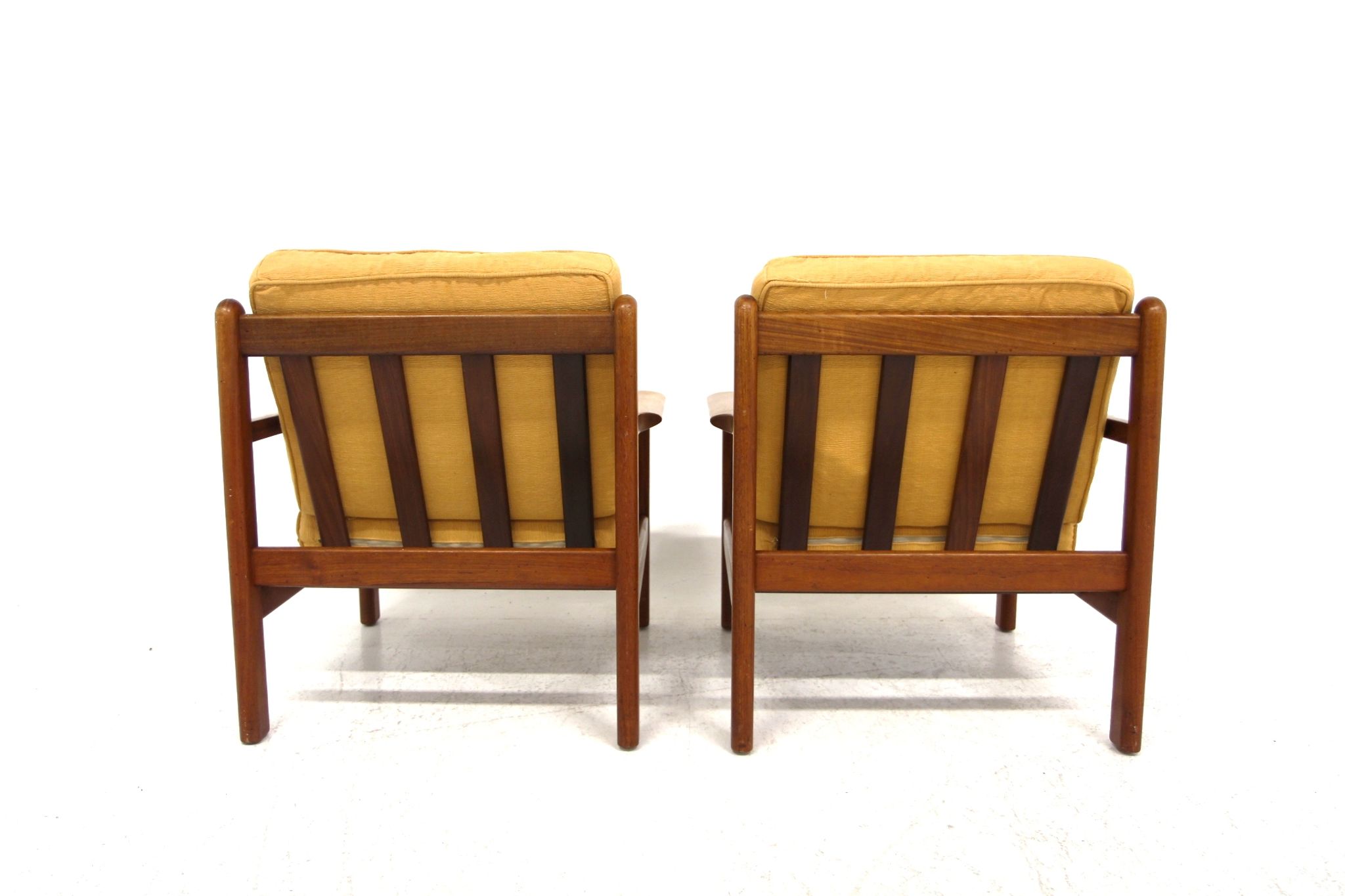 Set of 2 Scandinavian teak armchairs, Poul Volther, Gemla Möbler, Sweden, 1960