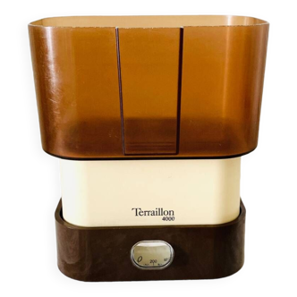 Terraillon 4000 vintage brown and cream kitchen scale