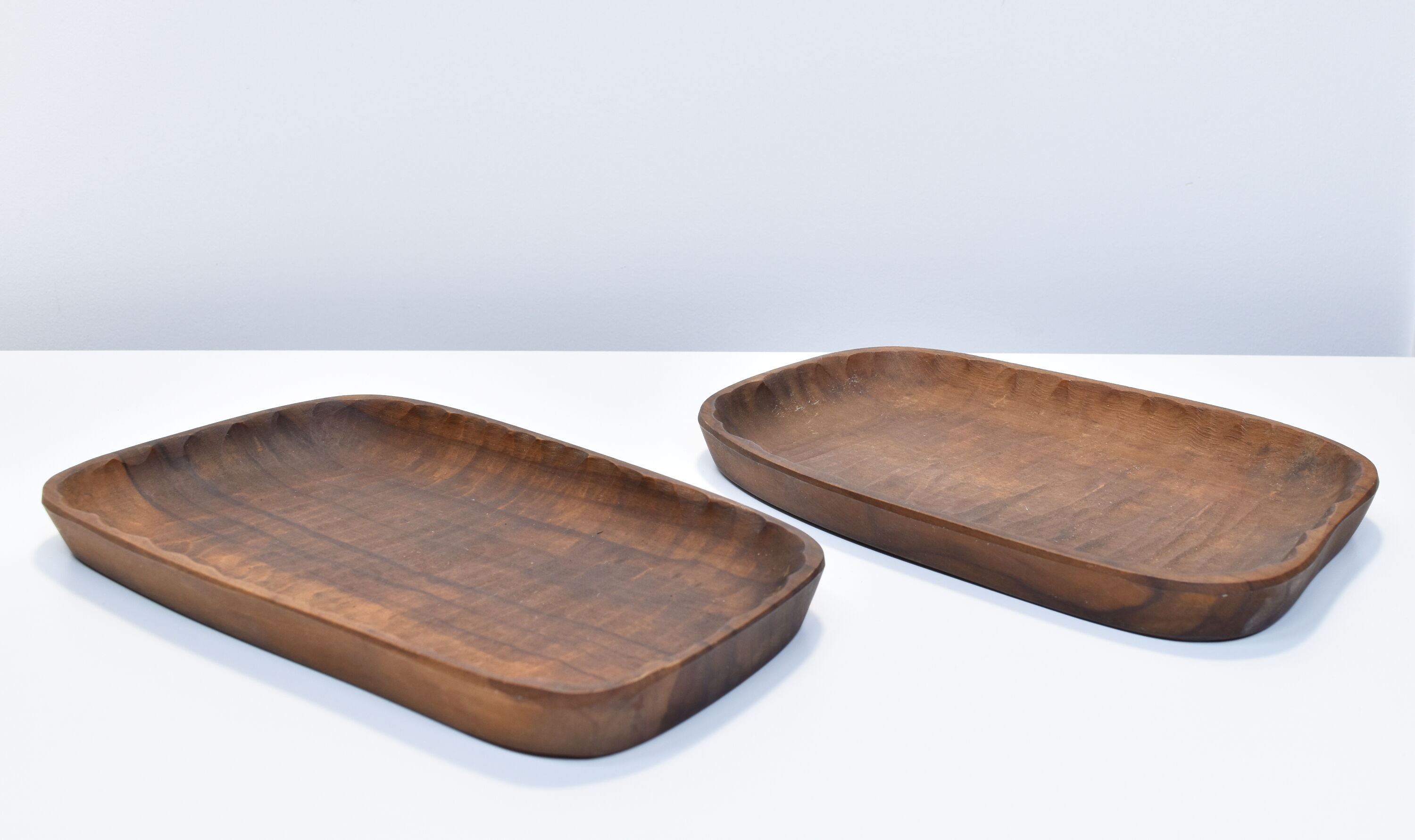 Empty carved wooden pockets