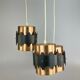 60s 70s lamp light ceiling lamp cascade lamp metal space age design