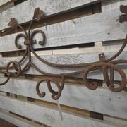 Wrought iron coat rack with 5 hooks