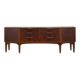 Buffet en noyer, design danois, années 1960, fabriqué au Danemark